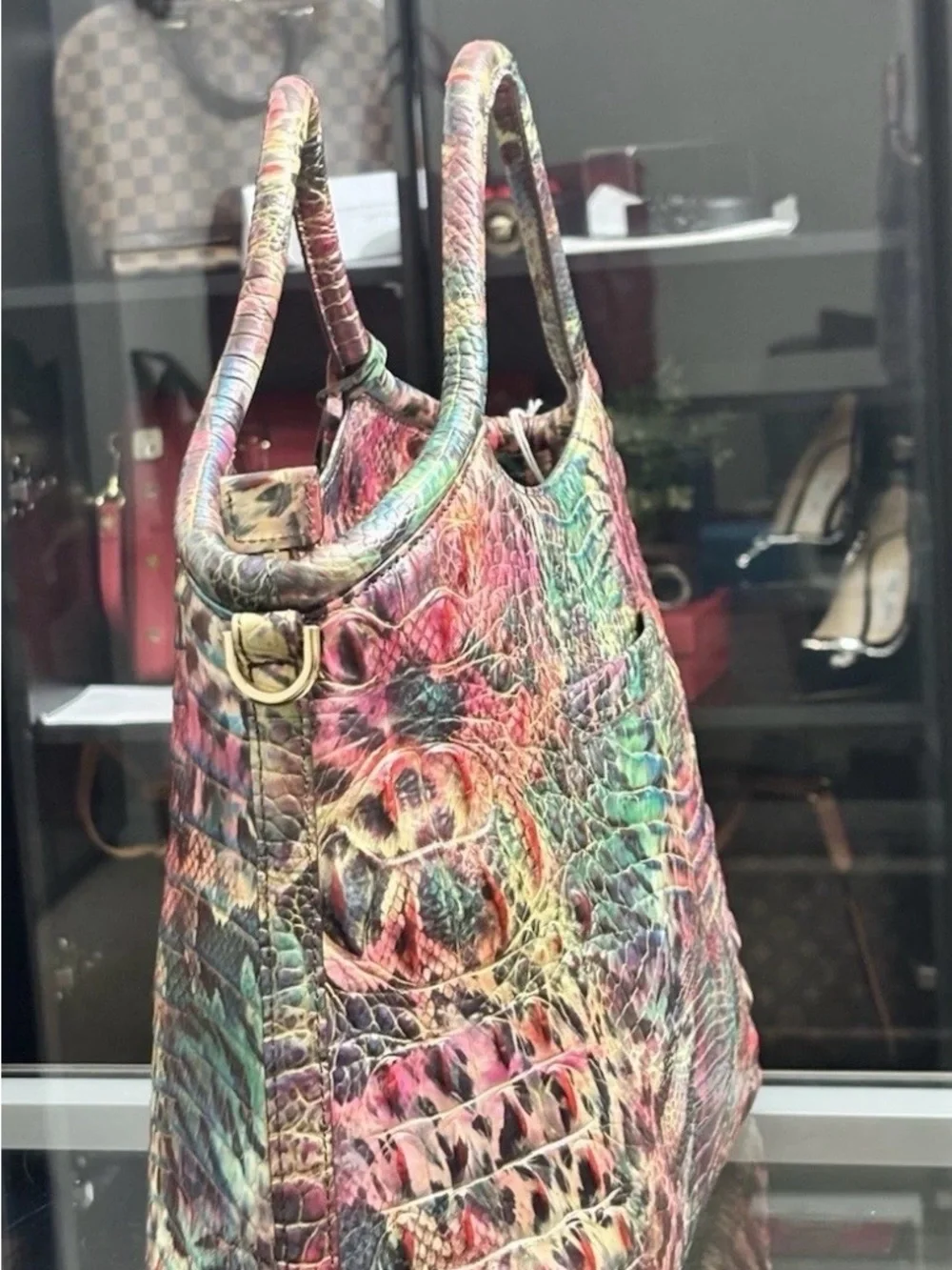 NWT Brahmin Large Elaine Shapeshifter Melbourne & Matching Wallet.